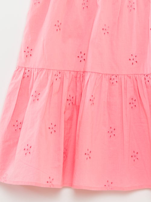 Effen jurk met gevlochten bandjes - Kiabi