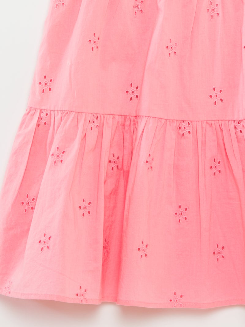 Effen jurk met gevlochten bandjes Rose - Kiabi