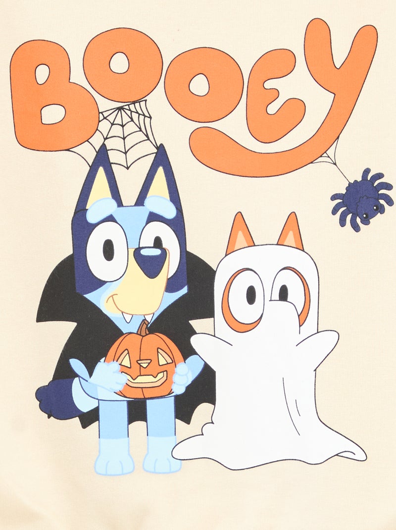 Effen, katoenen Bluey-sweater Wit - Kiabi