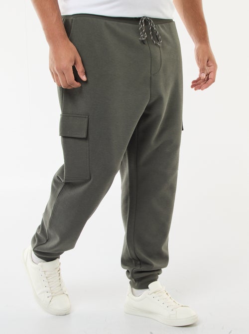 Effen, katoenen broek met toelopende pijpen - Kiabi