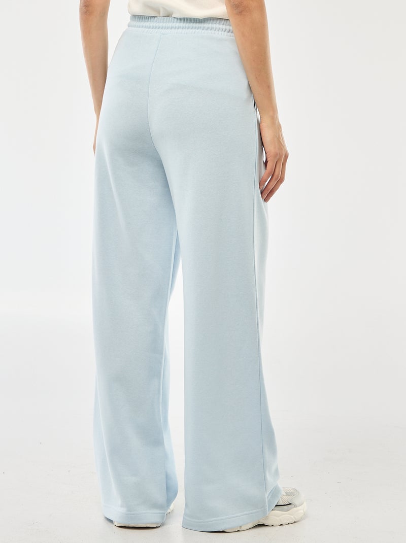 Effen katoenen joggingbroek Blauw - Kiabi