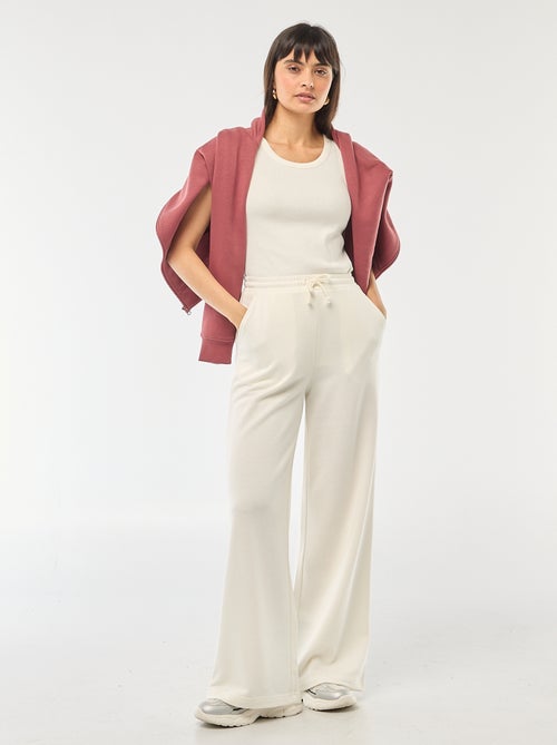 Effen katoenen joggingbroek - Kiabi