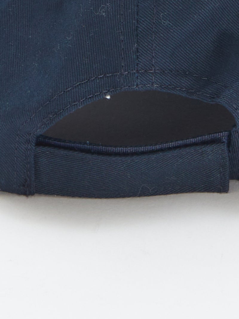 Effen katoenen pet BLAUW - Kiabi