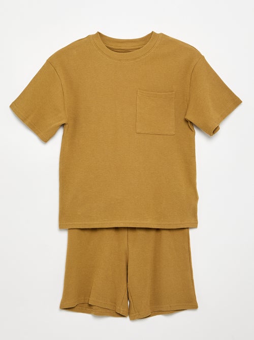 Effen katoenen pyjamaset - Kiabi