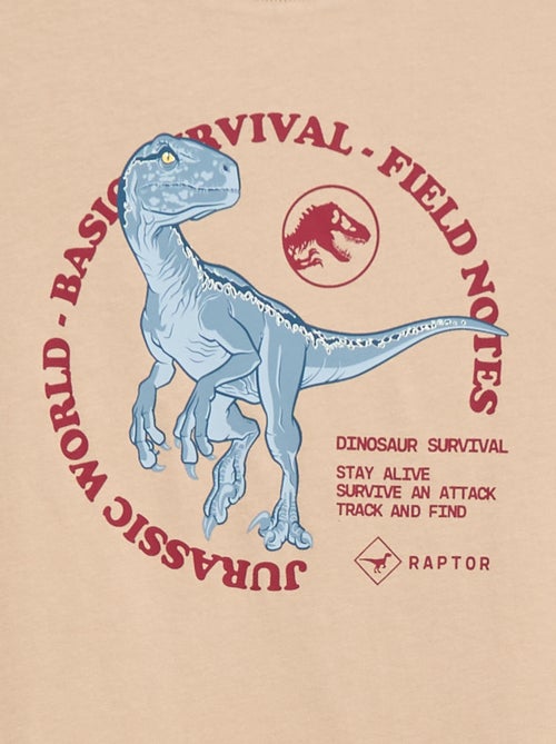 Effen katoenen T-shirt 'Jurassic World' - Kiabi