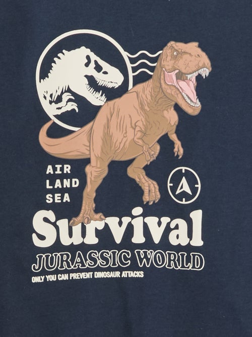 Effen katoenen T-shirt 'Jurassic World' - Kiabi