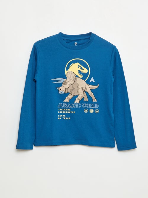 Effen katoenen T-shirt 'Jurassic World' - Kiabi