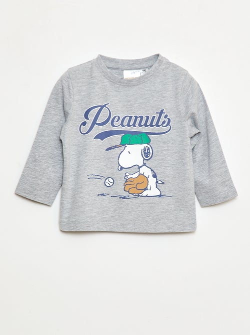 Effen katoenen T-shirt 'Snoopy' - Kiabi