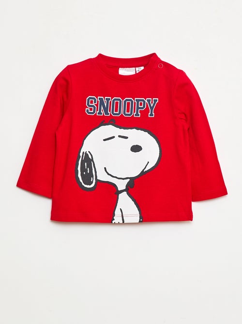 Effen katoenen T-shirt 'Snoopy' - Kiabi