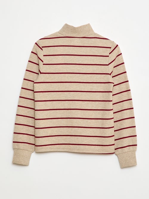 Effen, katoenen truitje met borduursel - Kiabi