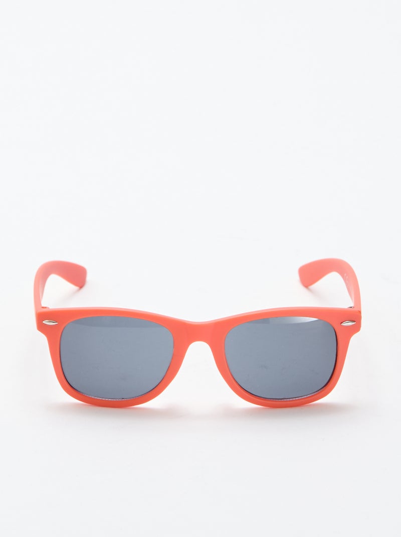 Effen klassieke zonnebril Oranje - Kiabi