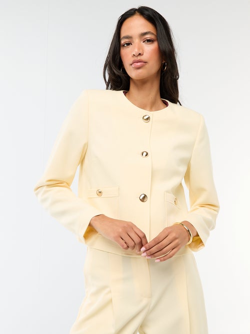 Effen kort ceremonievest - Kiabi