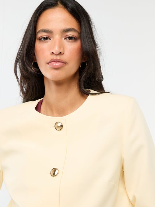 Effen kort ceremonievest - Kiabi