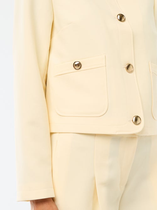 Effen kort ceremonievest - Kiabi