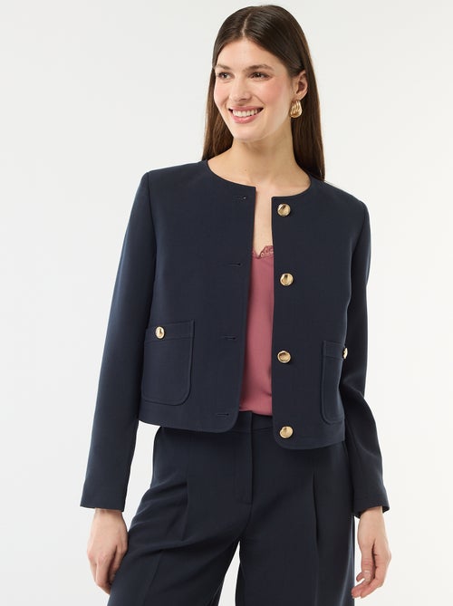 Effen kort ceremonievest - Kiabi