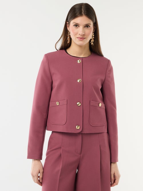 Effen kort ceremonievest - Kiabi