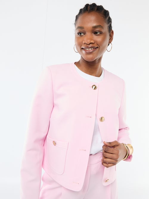 Effen kort ceremonievest - Kiabi