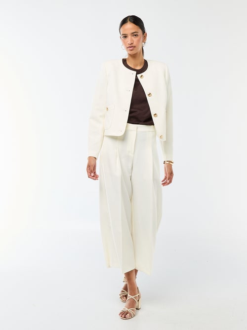 Effen kort ceremonievest - Kiabi