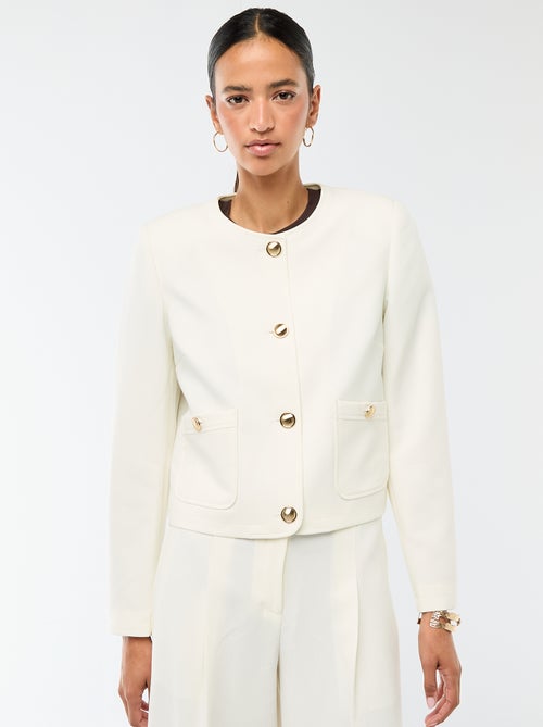 Effen kort ceremonievest - Kiabi