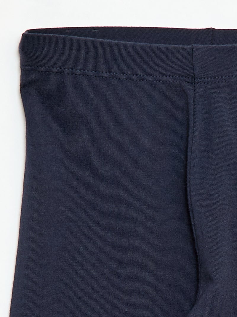 Effen korte legging Blauw - Kiabi
