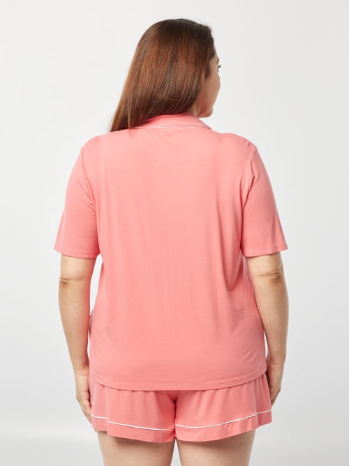 Effen korte pyjama - 2-delig - Kiabi