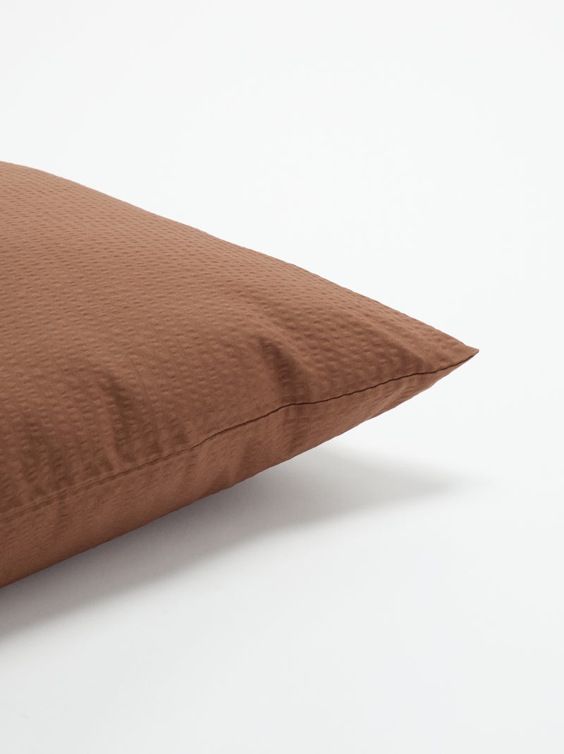Effen kussensloop - 50 x 70 cm - KIABI Home Bruin - Kiabi