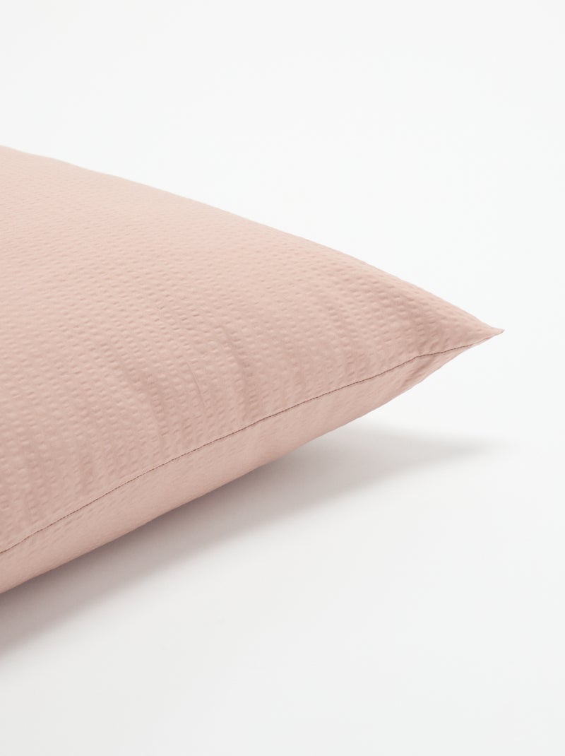 Effen kussensloop - 63 x 63 cm - KIABI Home Rose - Kiabi