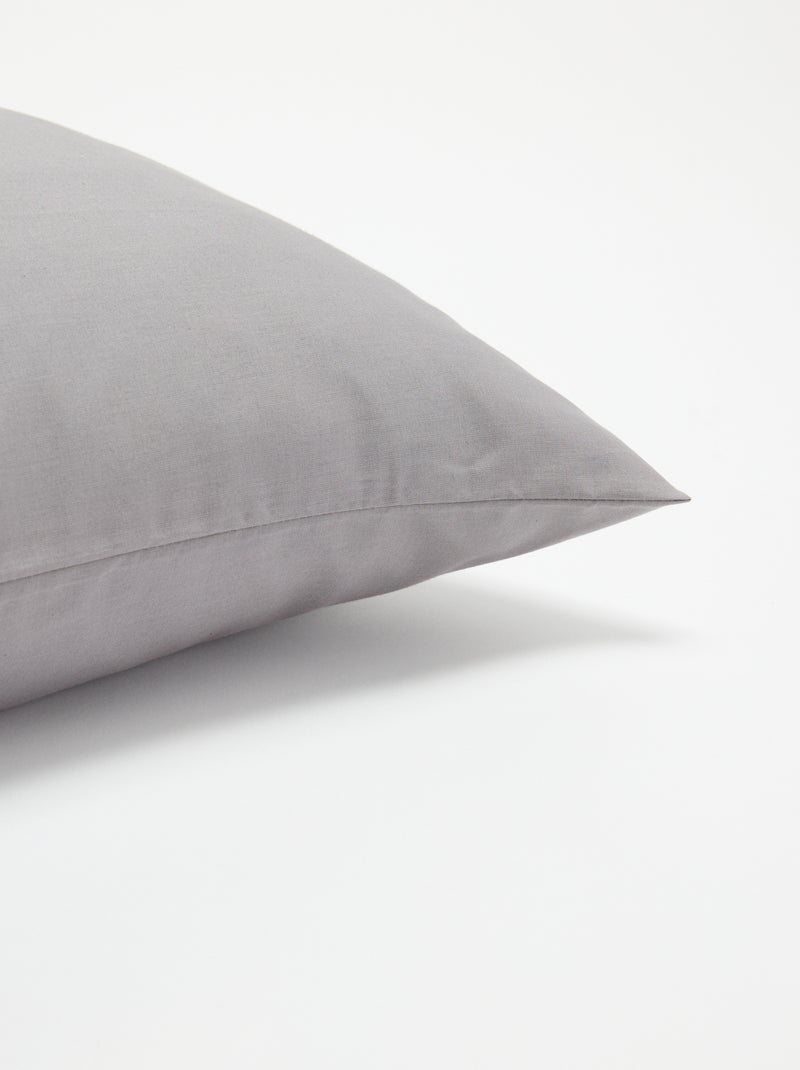 Effen kussensloop - Kiabi Home Grijs - Kiabi