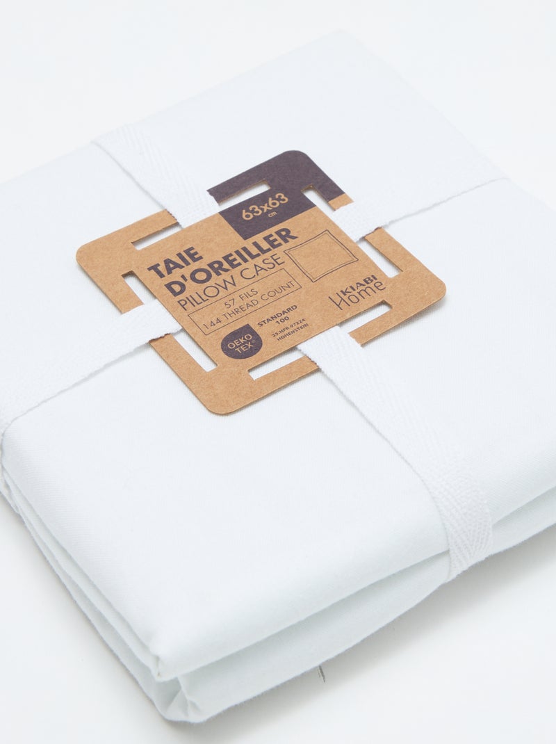 Effen kussensloop - Kiabi Home Wit - Kiabi