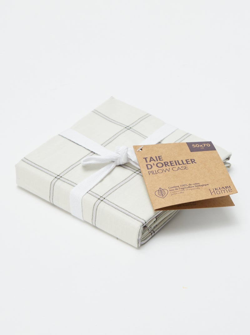 Effen kussensloop (50 x 70 cm) - Kiabi Home BIEGE - Kiabi