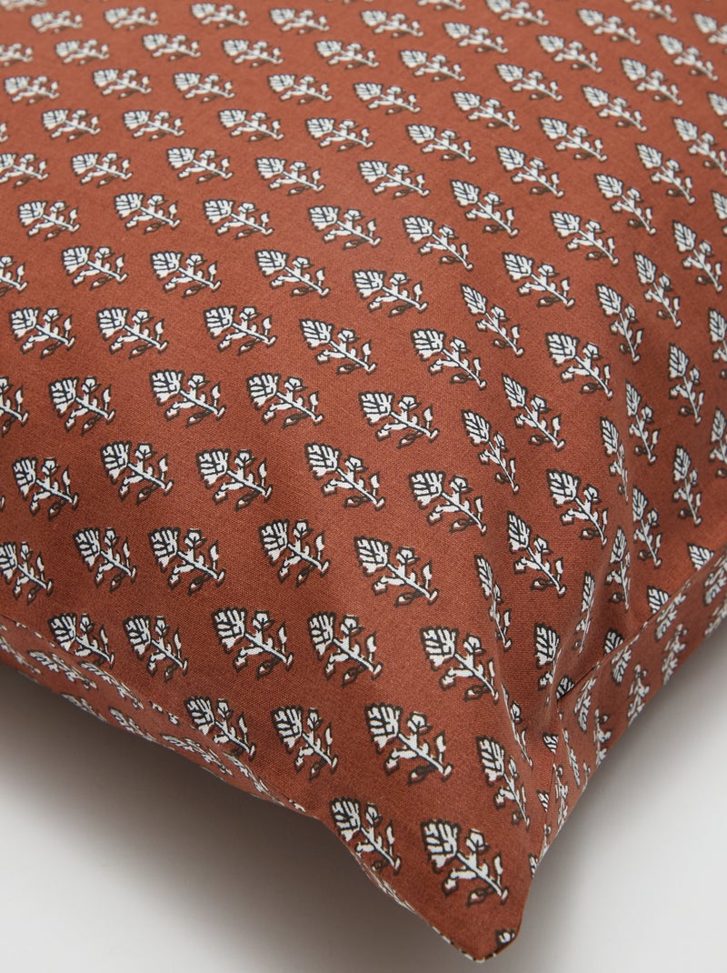 Effen kussensloop (50 x 70 cm) - Kiabi Home Bruin - Kiabi