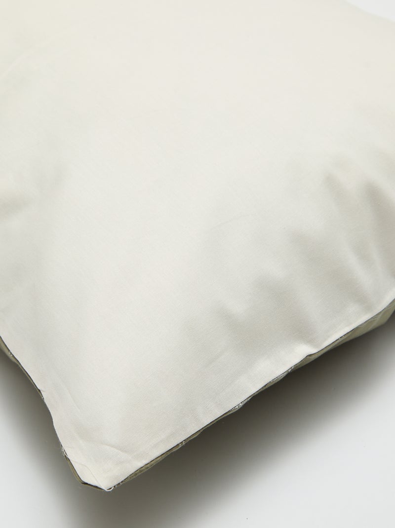 Effen kussensloop (50 x 70 cm) - Kiabi Home Geel - Kiabi