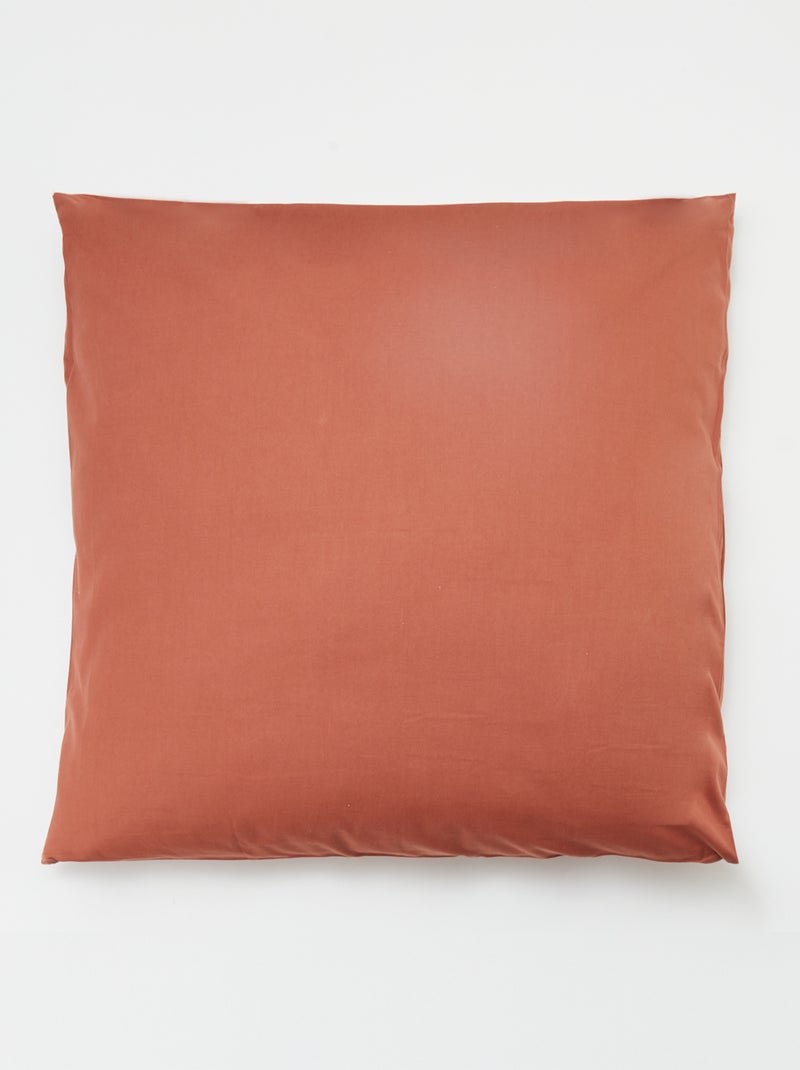 Effen kussensloop 63 x 63 cm - Kiabi Home BRUIN - Kiabi