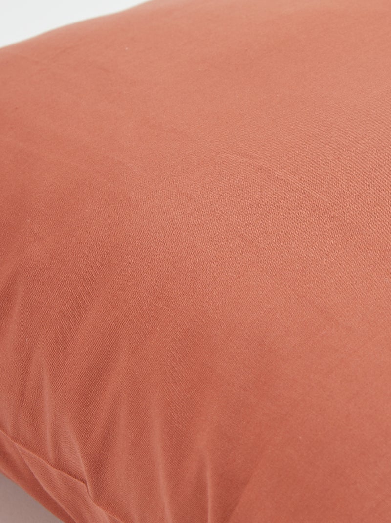 Effen kussensloop 63 x 63 cm - Kiabi Home BRUIN - Kiabi