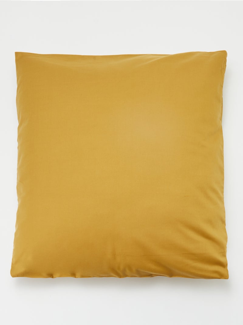 Effen kussensloop 63 x 63 cm - Kiabi Home GEEL - Kiabi