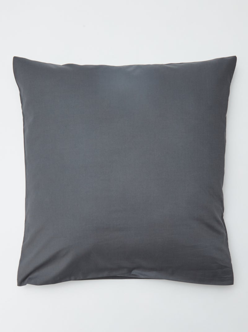 Effen kussensloop 63 x 63 cm - Kiabi Home GRIJS - Kiabi