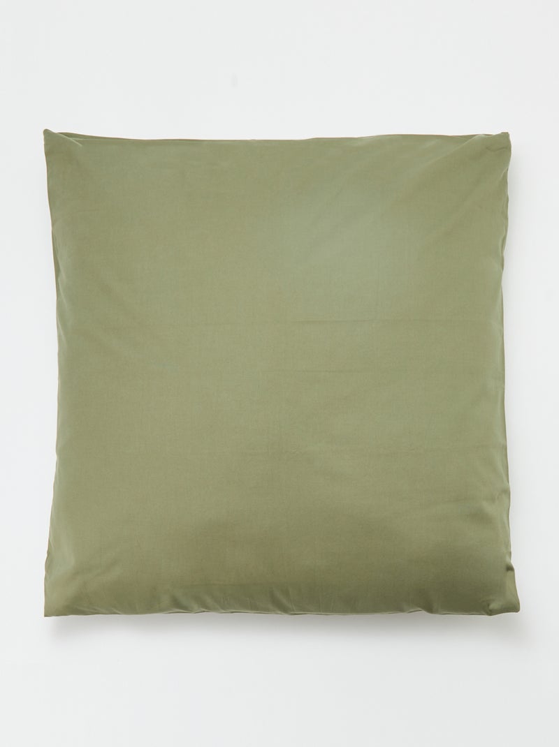 Effen kussensloop 63 x 63 cm - Kiabi Home groen - Kiabi