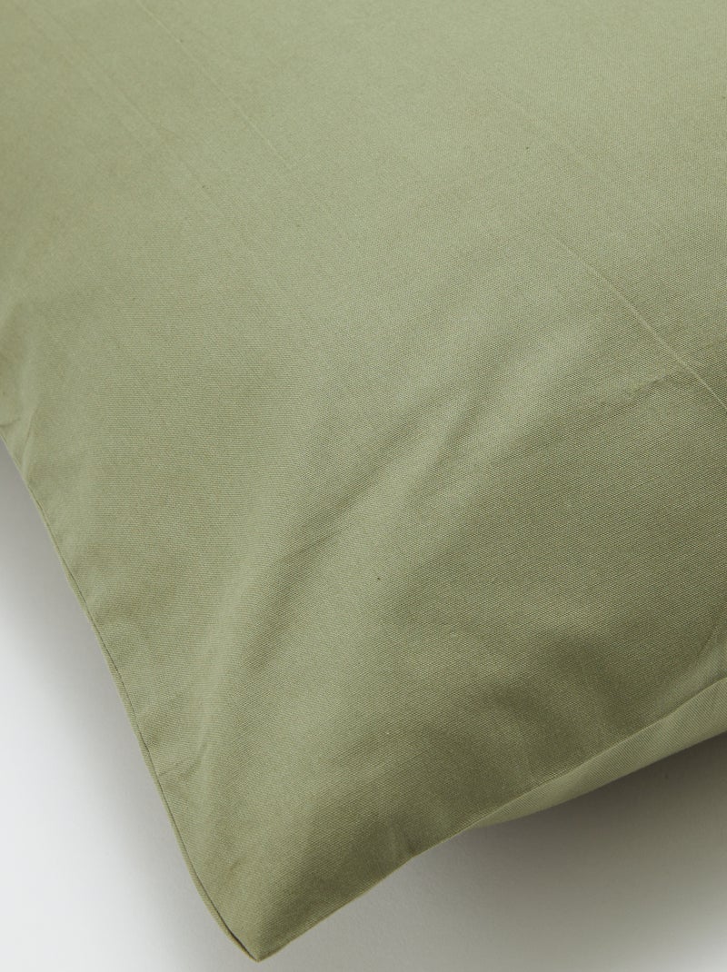 Effen kussensloop 63 x 63 cm - Kiabi Home groen - Kiabi