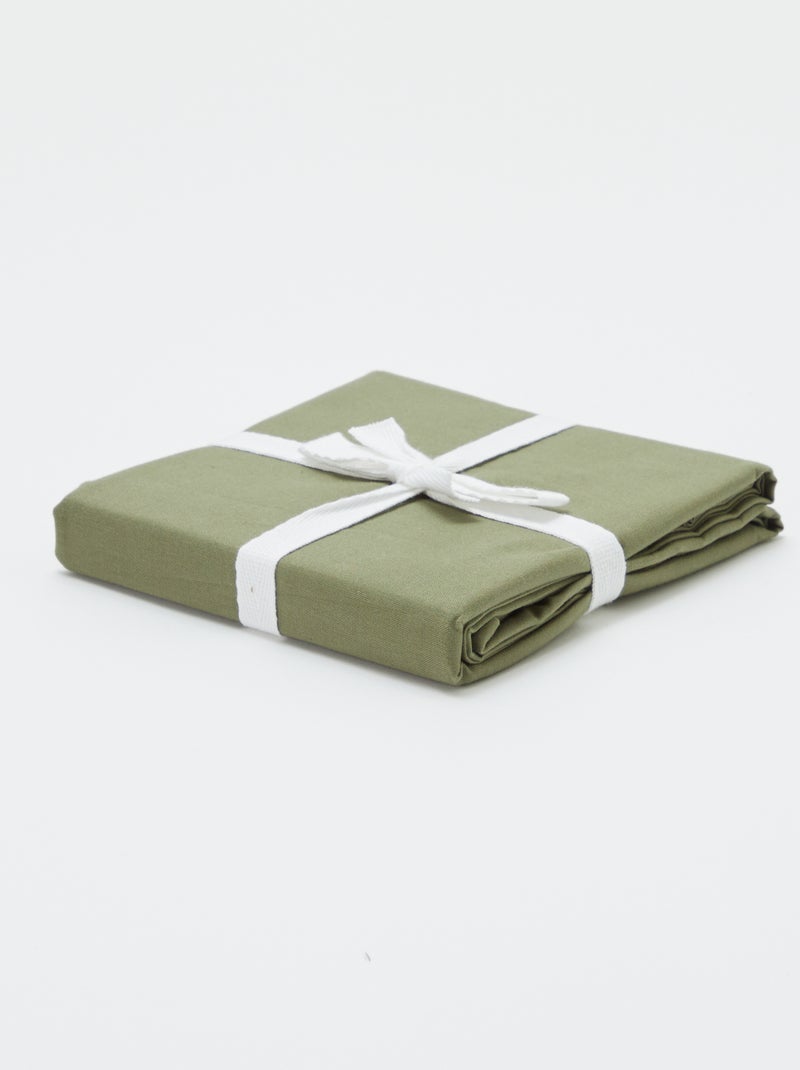 Effen kussensloop 63 x 63 cm - Kiabi Home groen - Kiabi