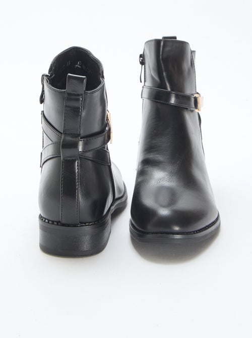 Effen laarsjes met riempje - Kiabi