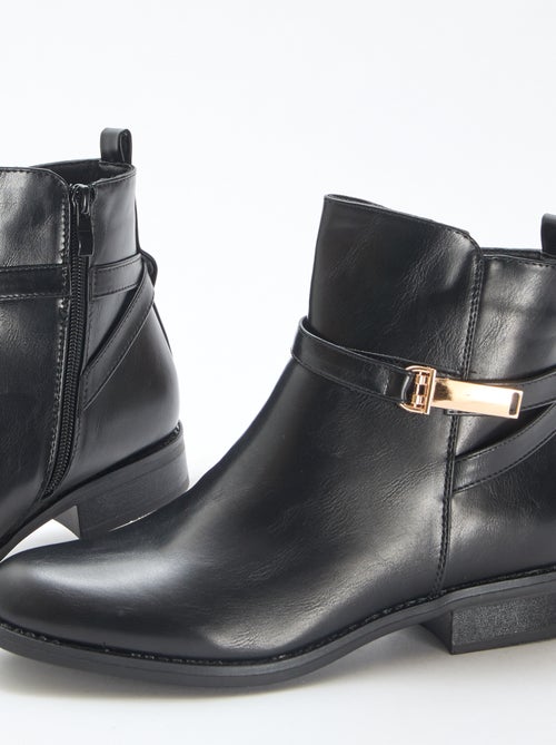 Effen laarsjes met riempje - Kiabi