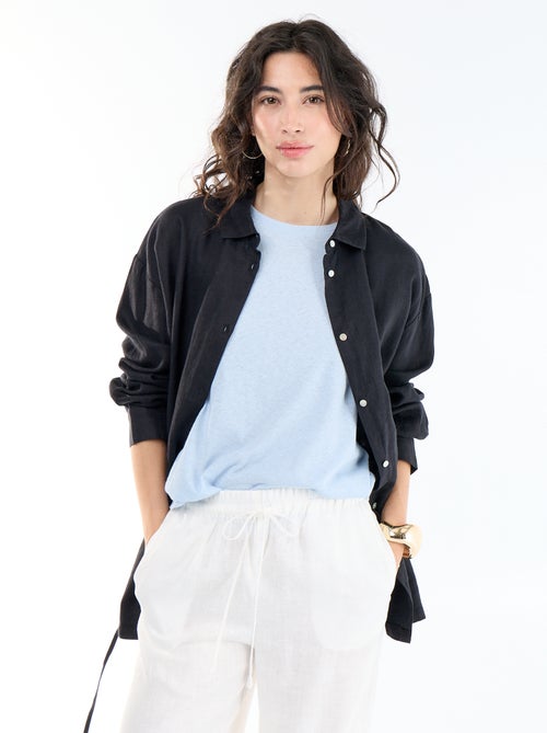 Effen lange blouse - Kiabi