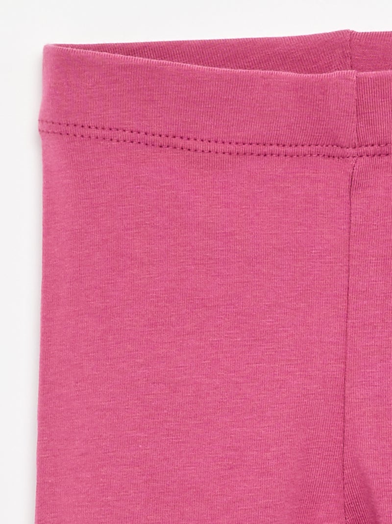 Effen lange legging Paars - Kiabi