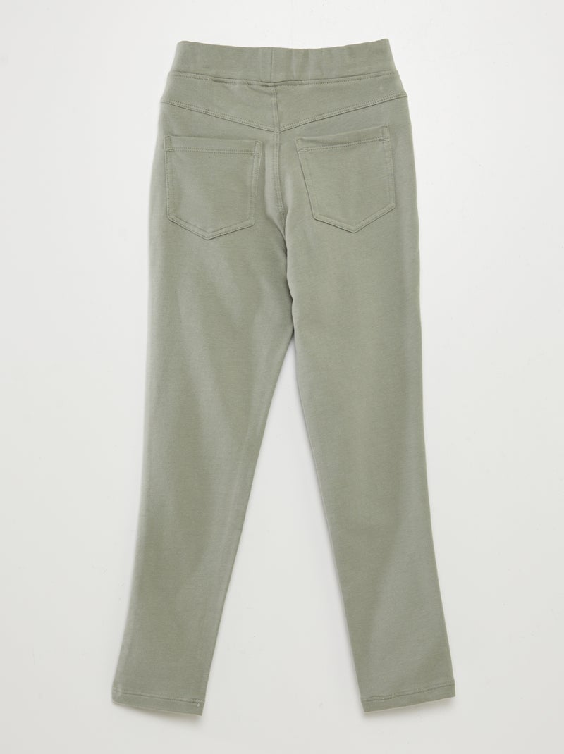 Effen legging grijs - Kiabi