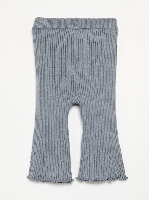 Effen legging van ribgebreide stof - Kiabi Effen legging van ribgebreide stof - Kiabi