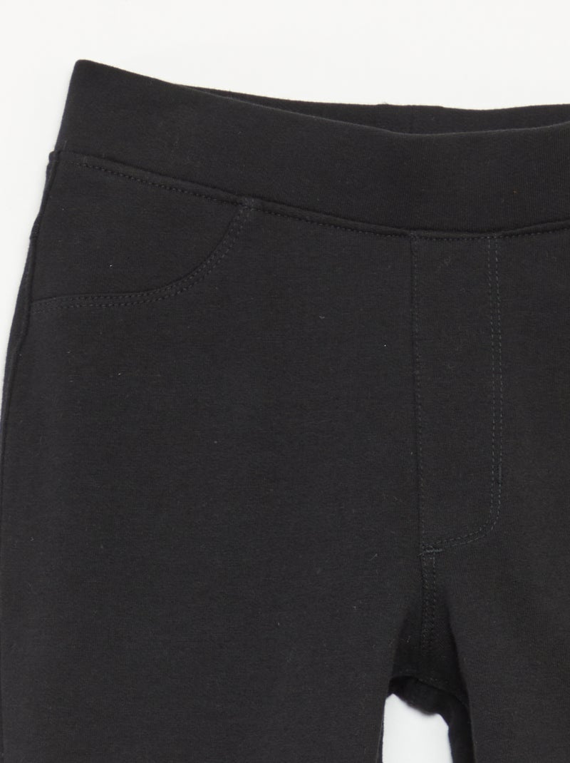 Effen legging Zwart - Kiabi