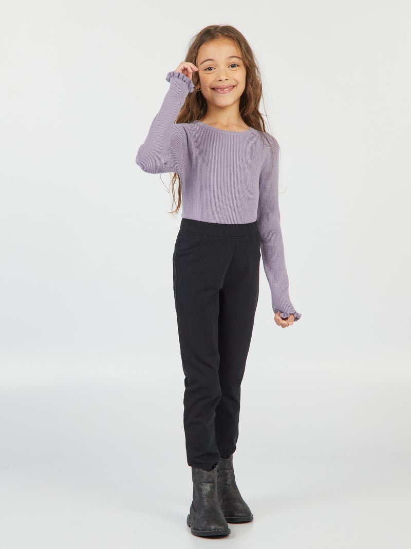 Effen legging zwart - Kiabi