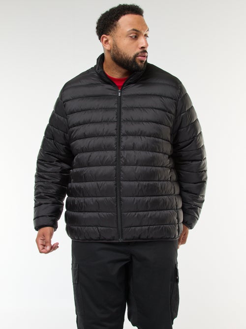 Effen licht donsjack met lange mouw en opstaande kraag - Kiabi