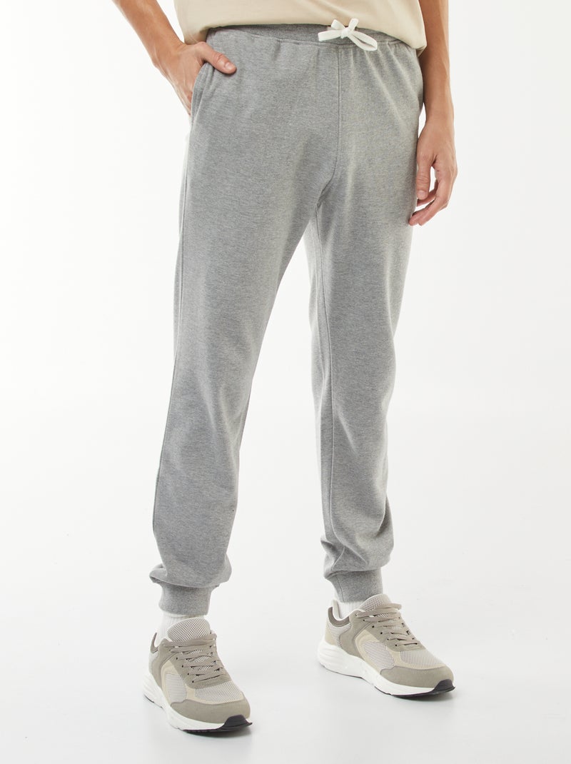 Effen lichte joggingbroek Grijs - Kiabi