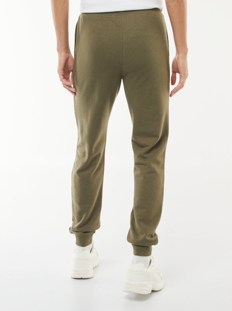 Effen lichte joggingbroek Kaki - Kiabi